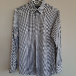 Stantt Mens Button Up Tattersall Collared Shirt
